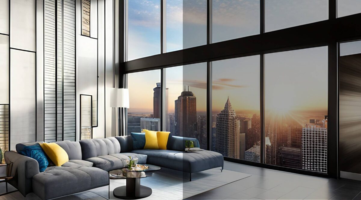 tinted window film image